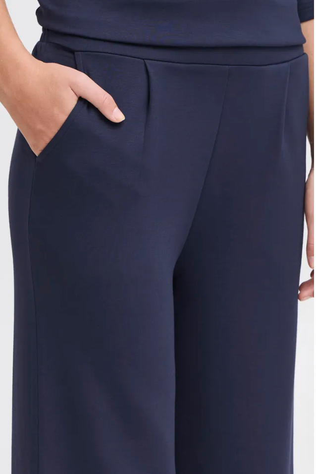Fransa Aurora comfy trousers in navy