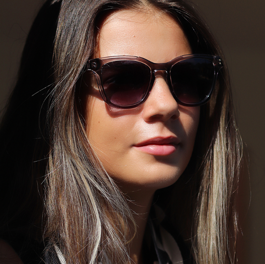 POM Recycled material sunglasses in smoky gray