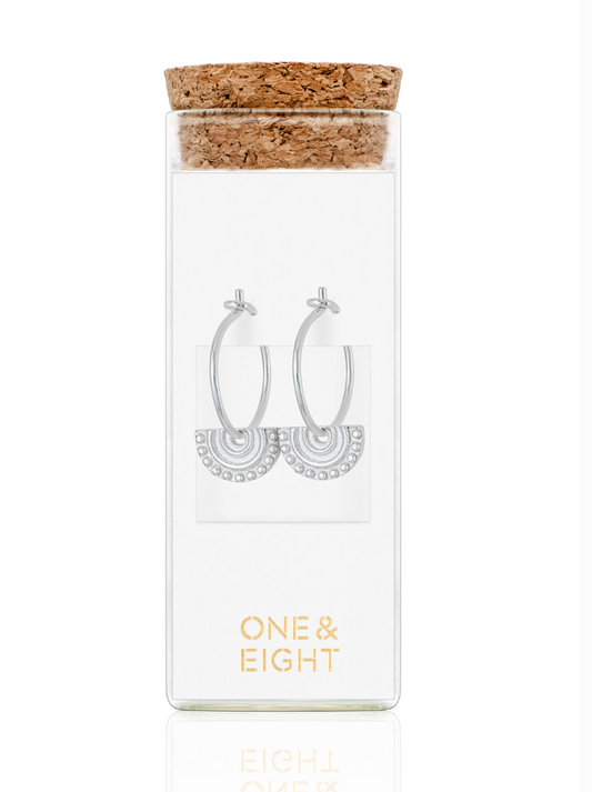 One & Eight Silver Delphi earrings