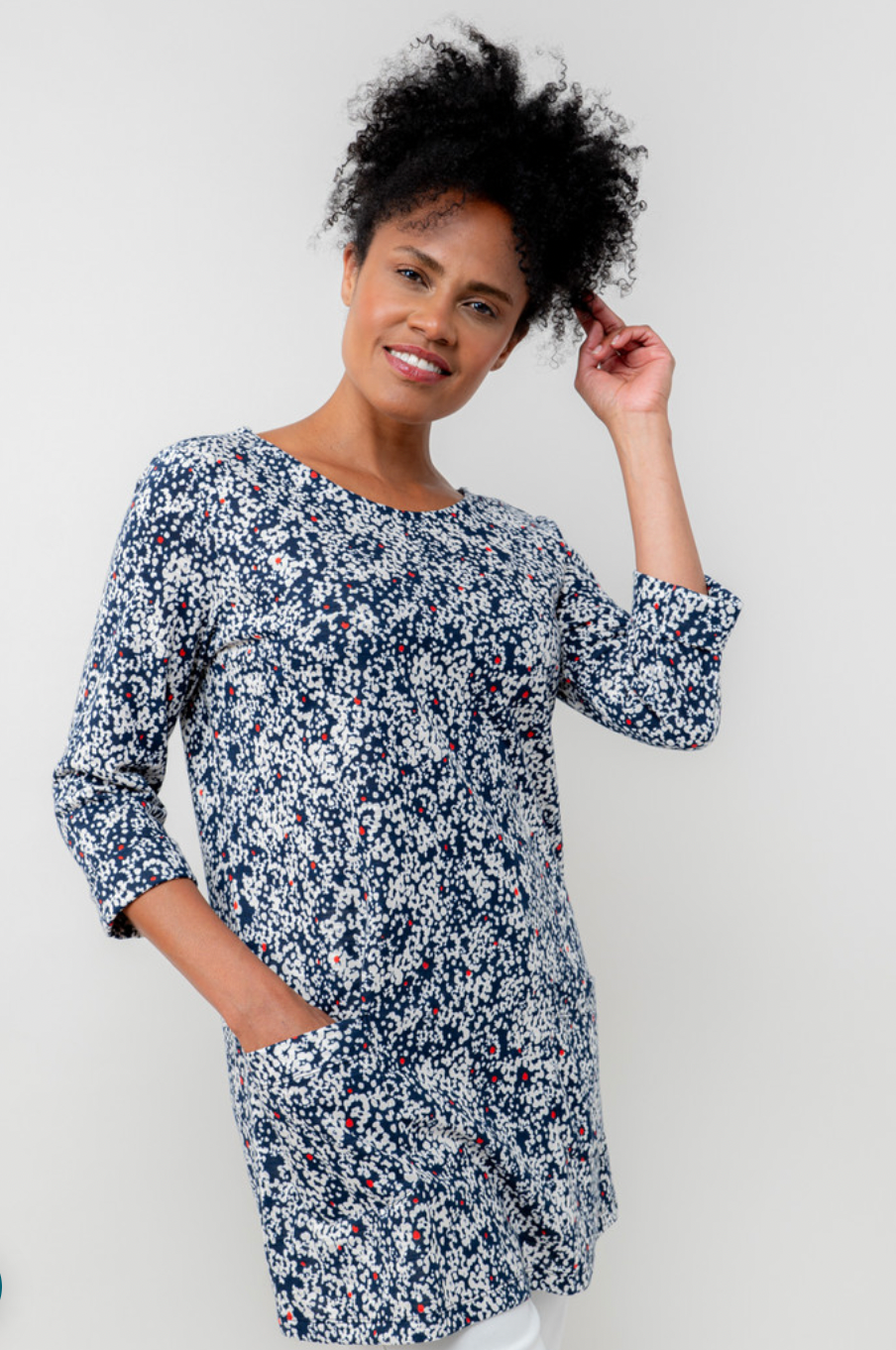 Lily & Me Coastal tunic in navy