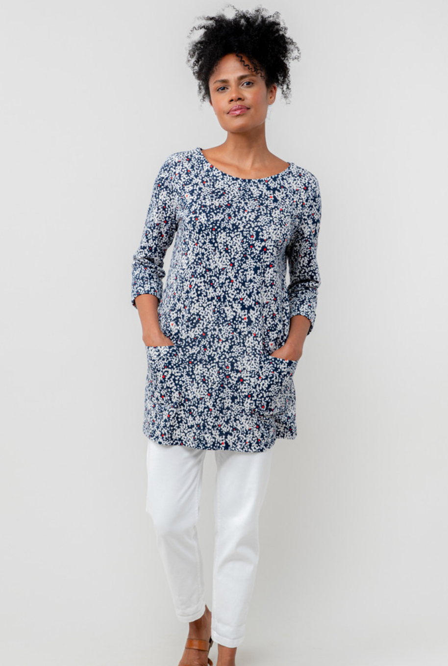 Lily & Me Coastal tunic in navy
