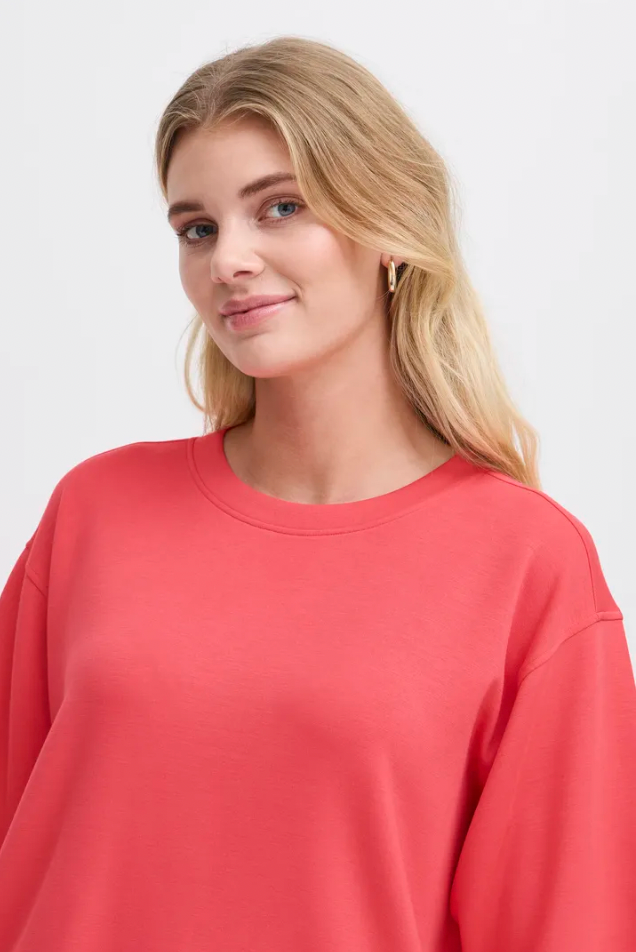 Fransa Aurora super soft top in teaberry