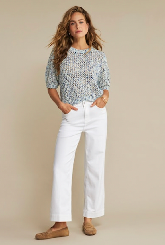 Red Button Conny 5 pocket jeans in white