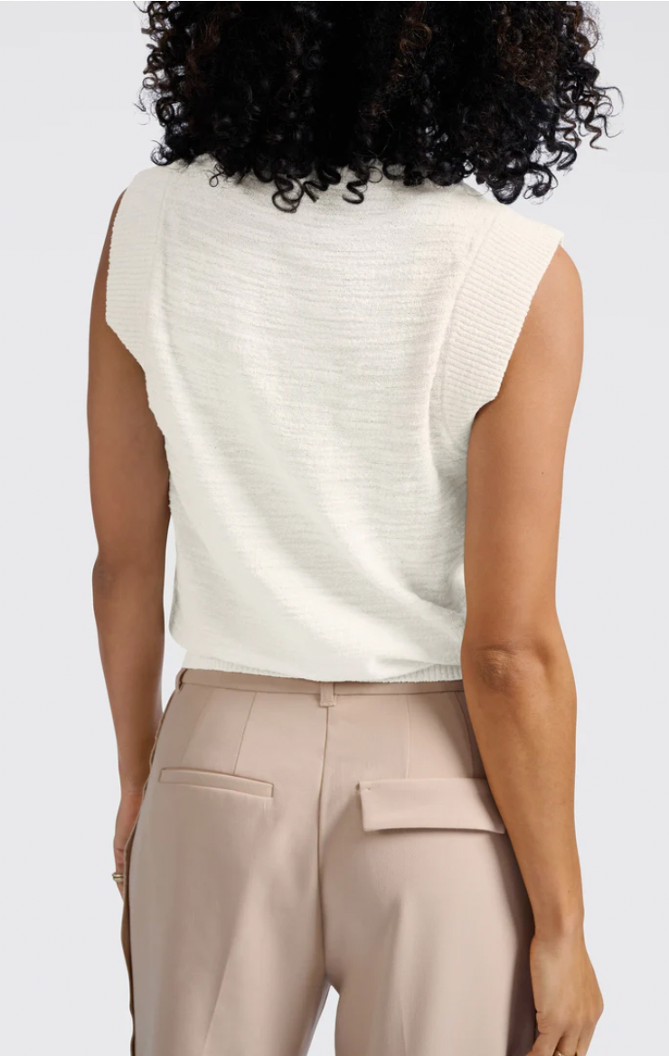 Yaya textured sleeveless top