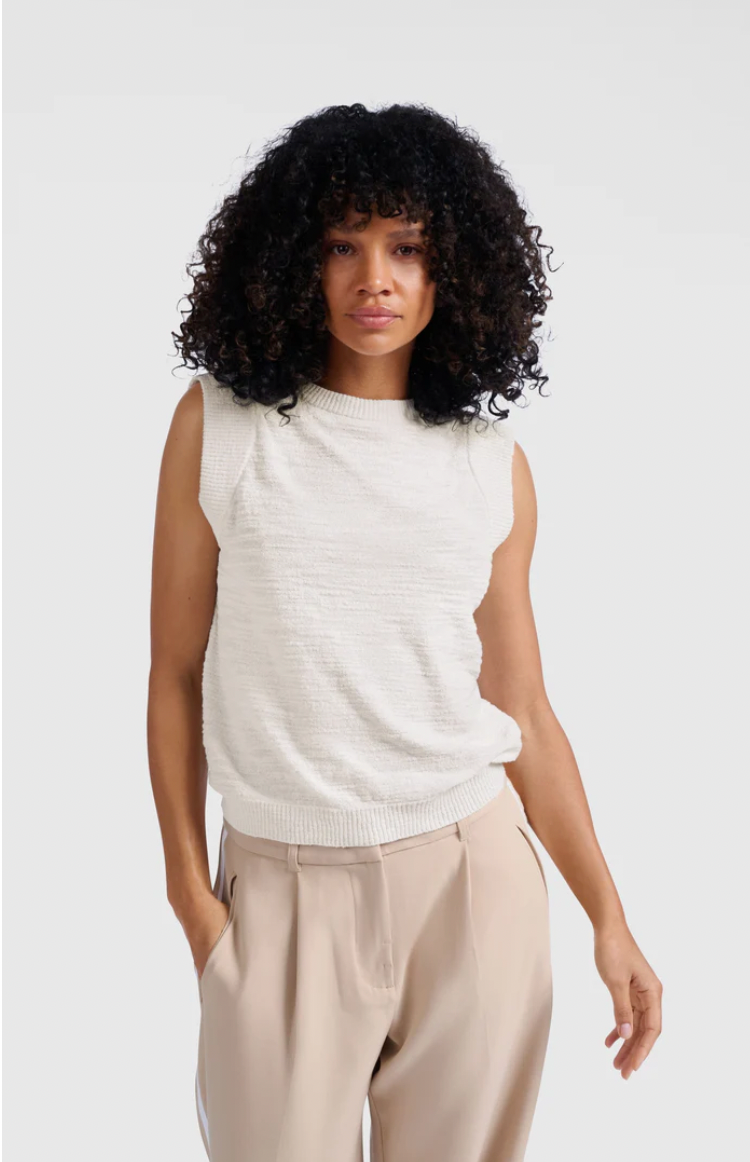 Yaya textured sleeveless top