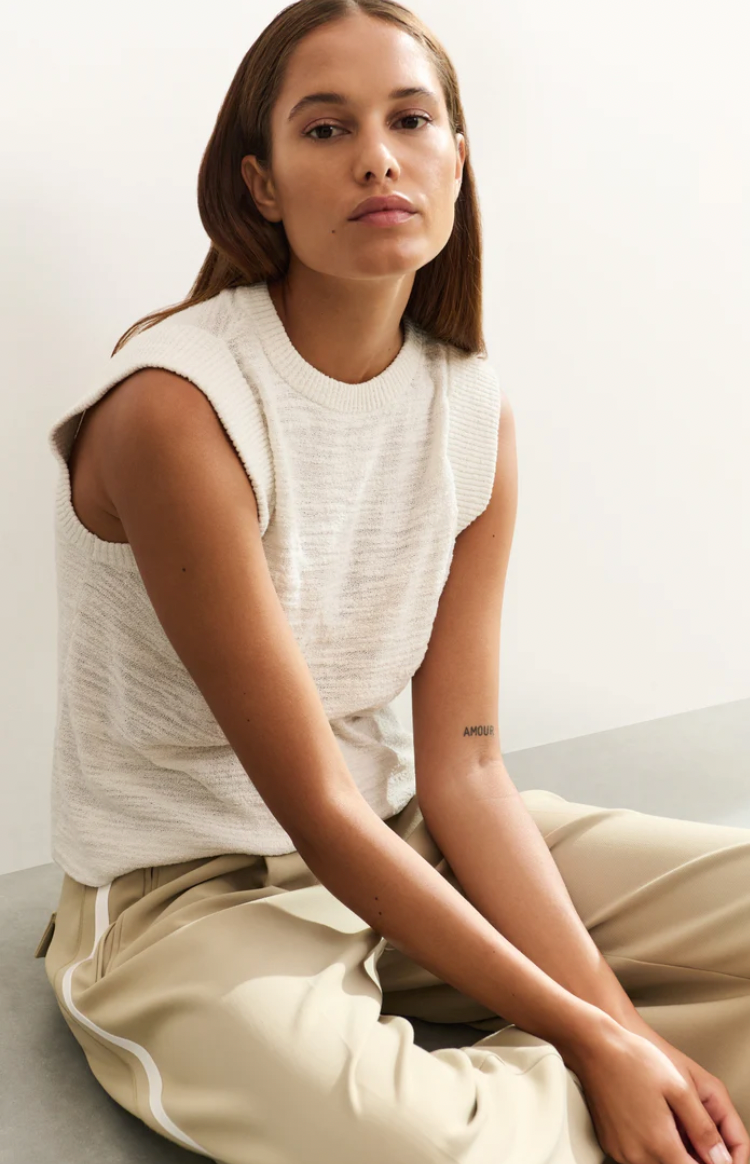 Yaya textured sleeveless top
