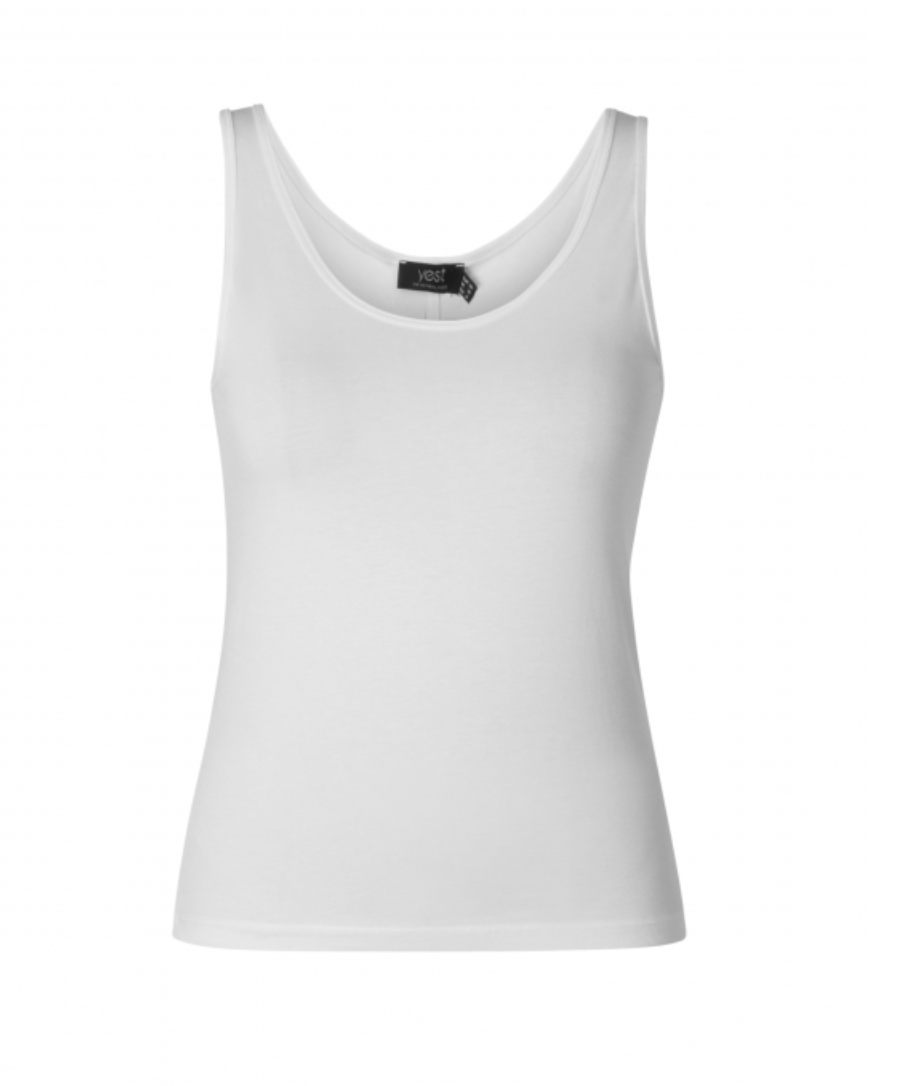 Yest Gerriette white vest top
