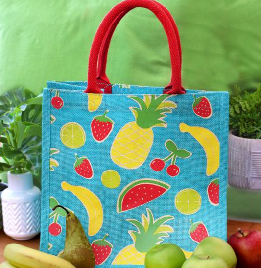 Shared Earth fruit jute shopper
