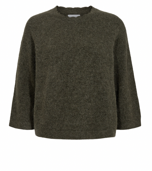 Numph Nuriette Selma sweater in grape leaf