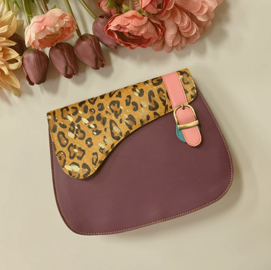Darcy upcycled leather handbag