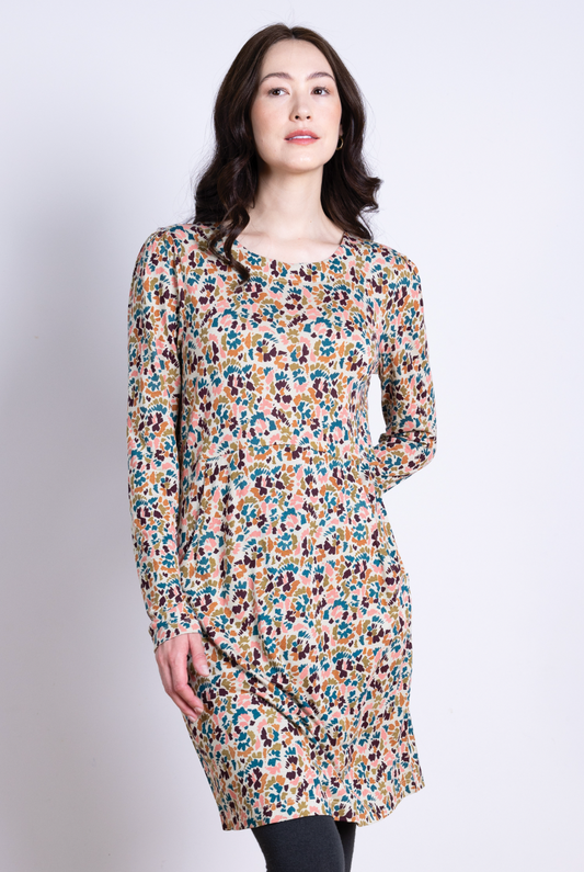 Nomads Ecovero tunic dress in ecru