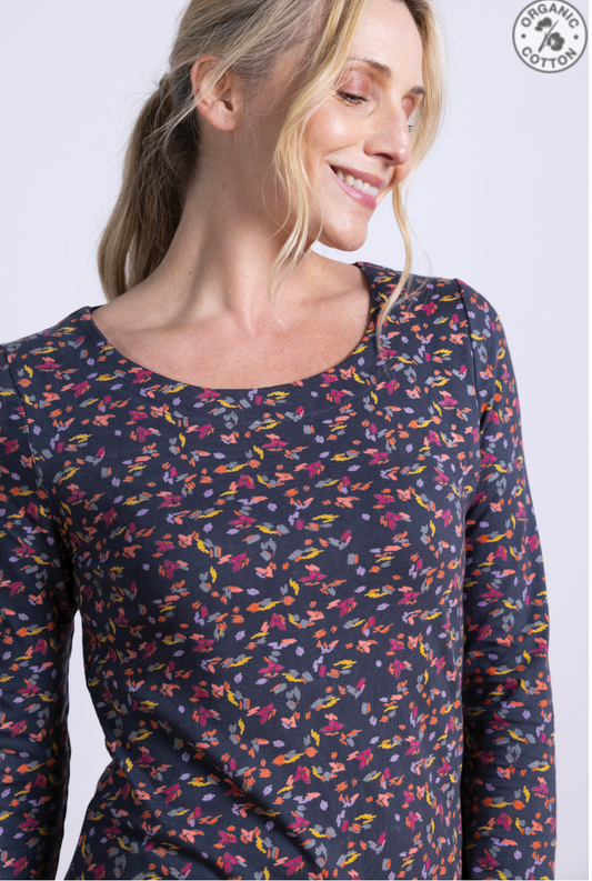 Nomads organic cotton top in plum
