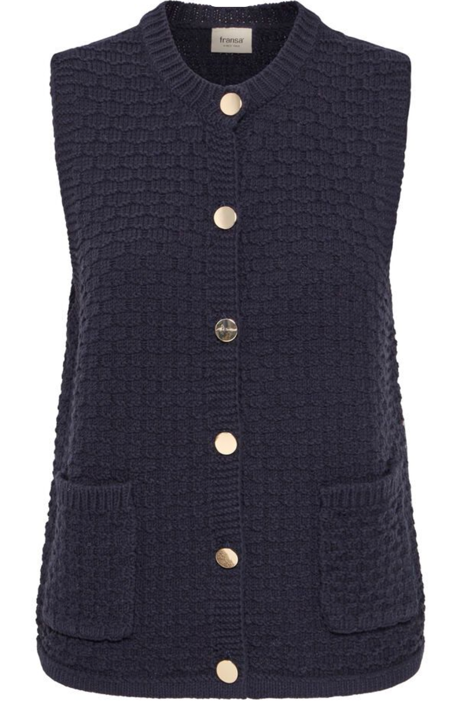 Fransa Kenna Waistcoat in night sky blue