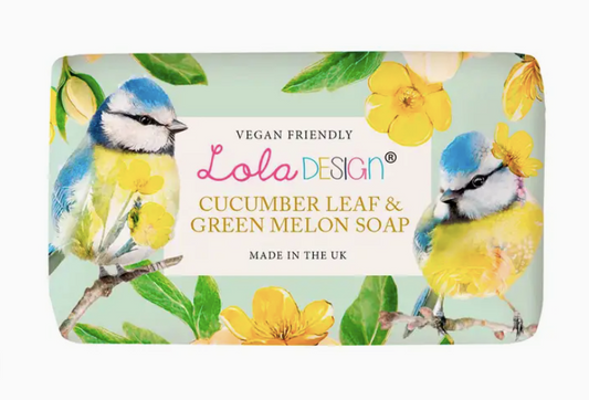 Lola Designs Cucumber leaf and green melon vegan friendly bar soap