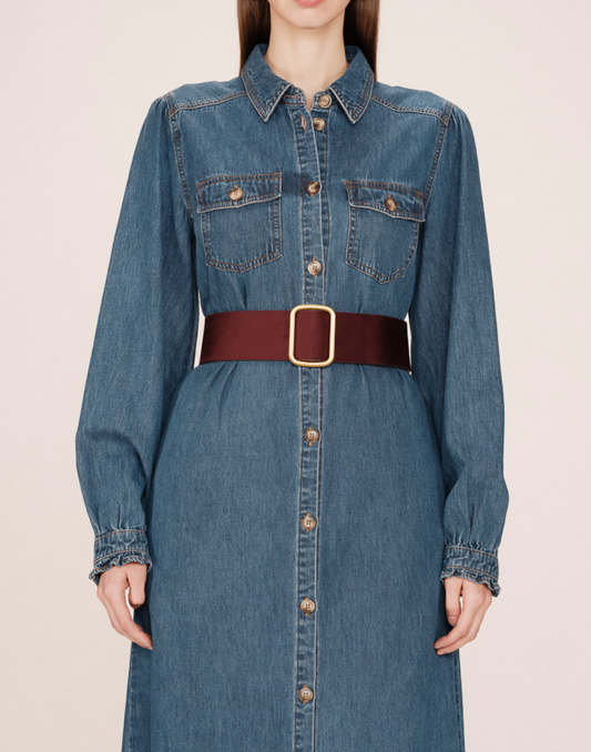 Grace & Mila Nelsie belt in prune maroon