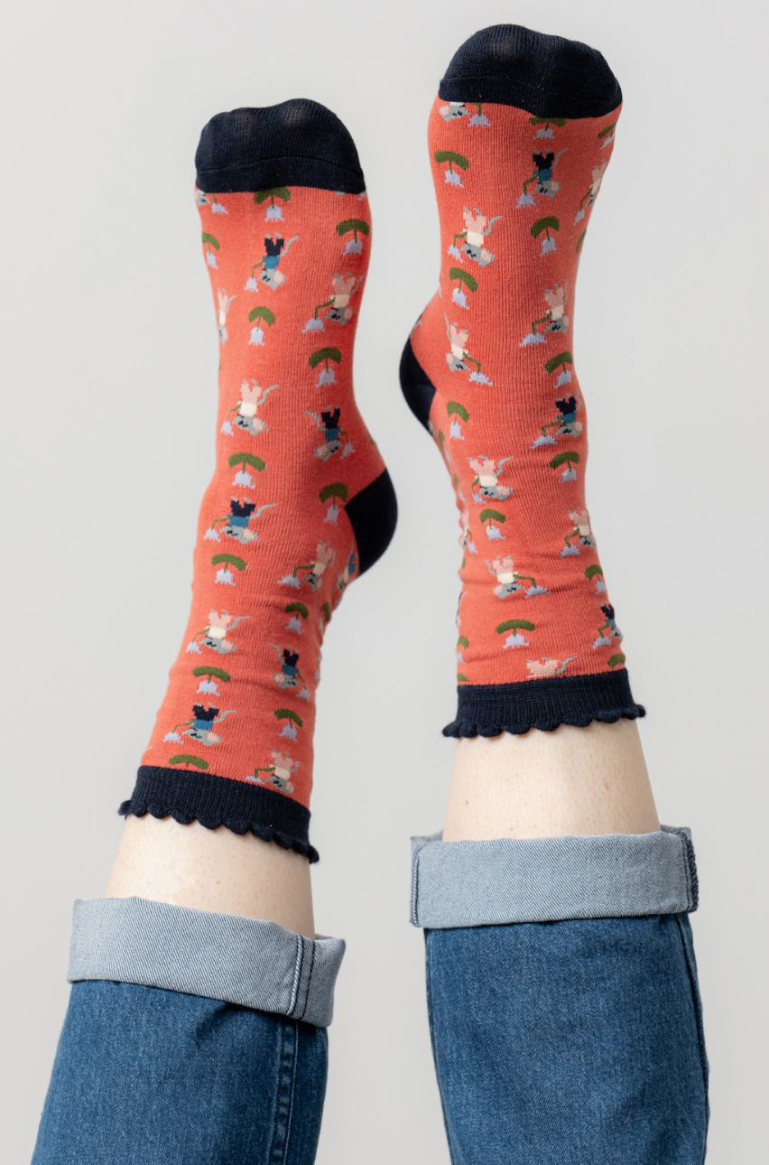 Lily & Me crafty mouse socks