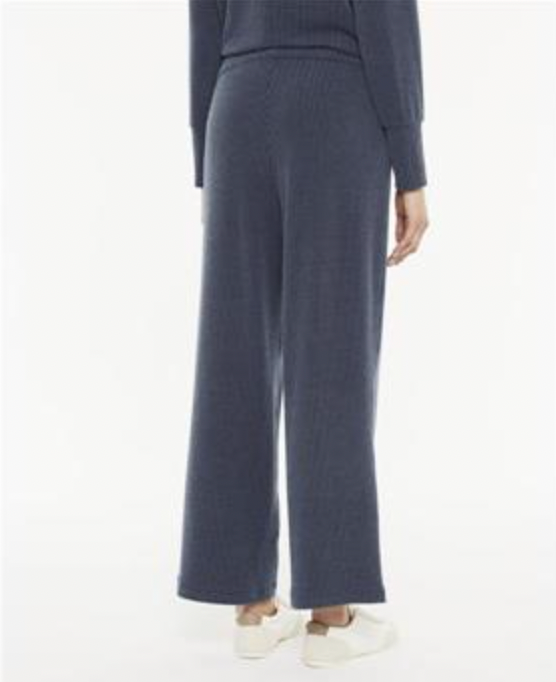 Paz Torras navy and grey wide legged trouser