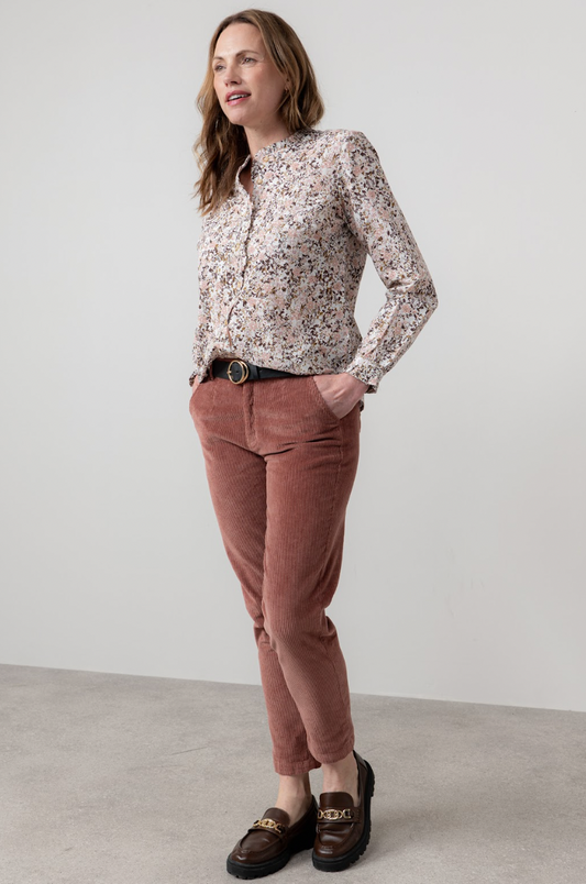 Lily & Me Brookend antique rose stretch trousers