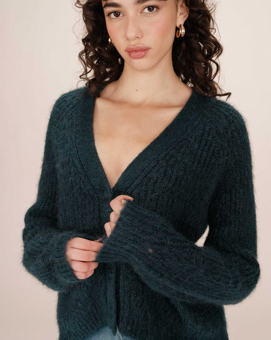 Grace & Mila Salude cardigan in emerald green