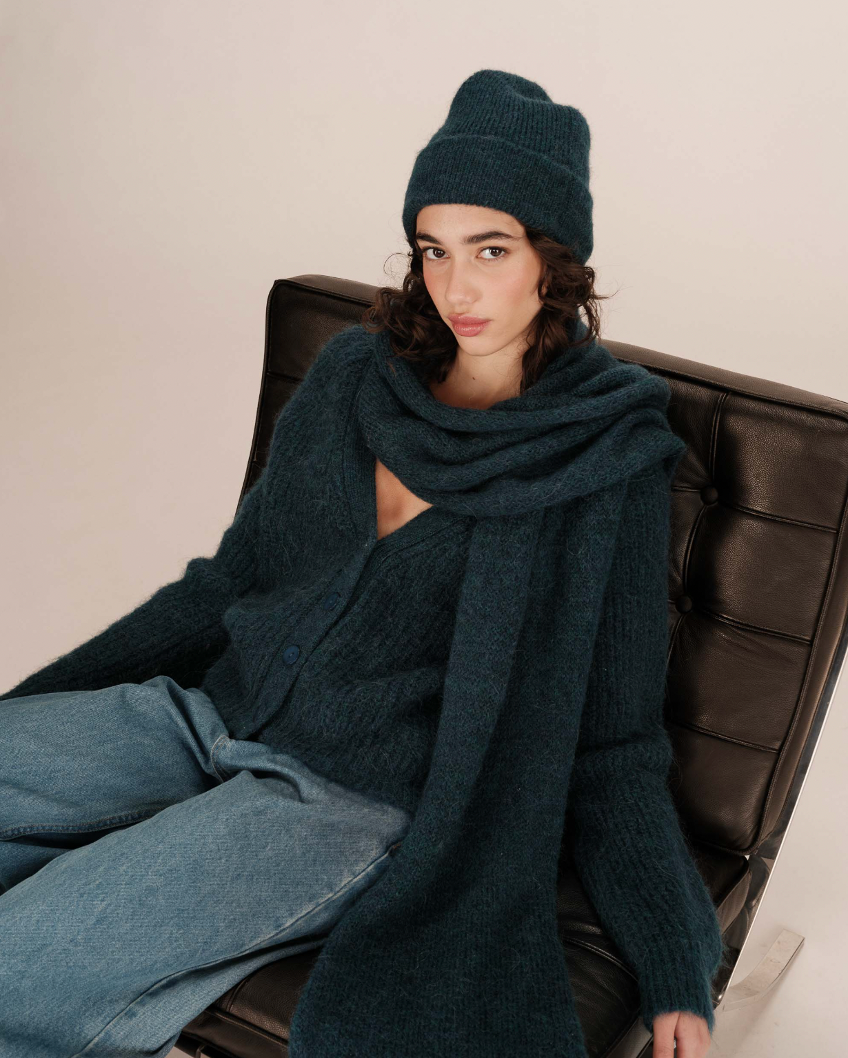 Grace & Mila Salude cardigan in emerald green