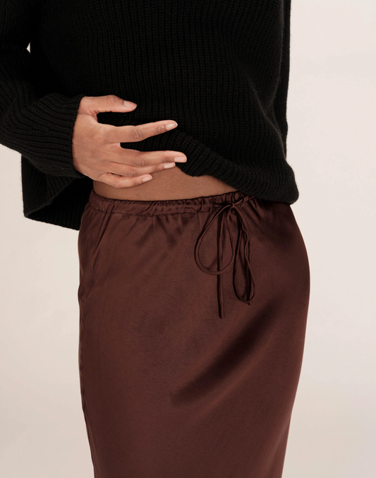 Grace & Mila Talmas chocolate skirt