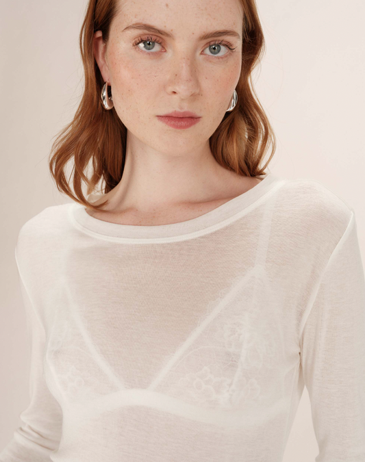 Grace & Mila Toni top in ivory