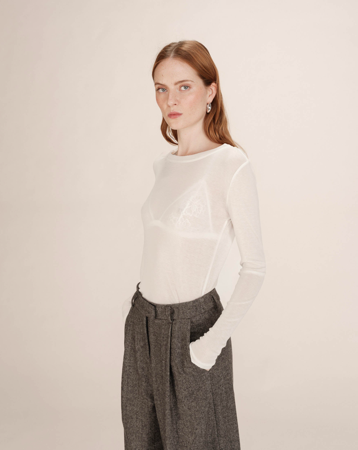 Grace & Mila Toni top in ivory