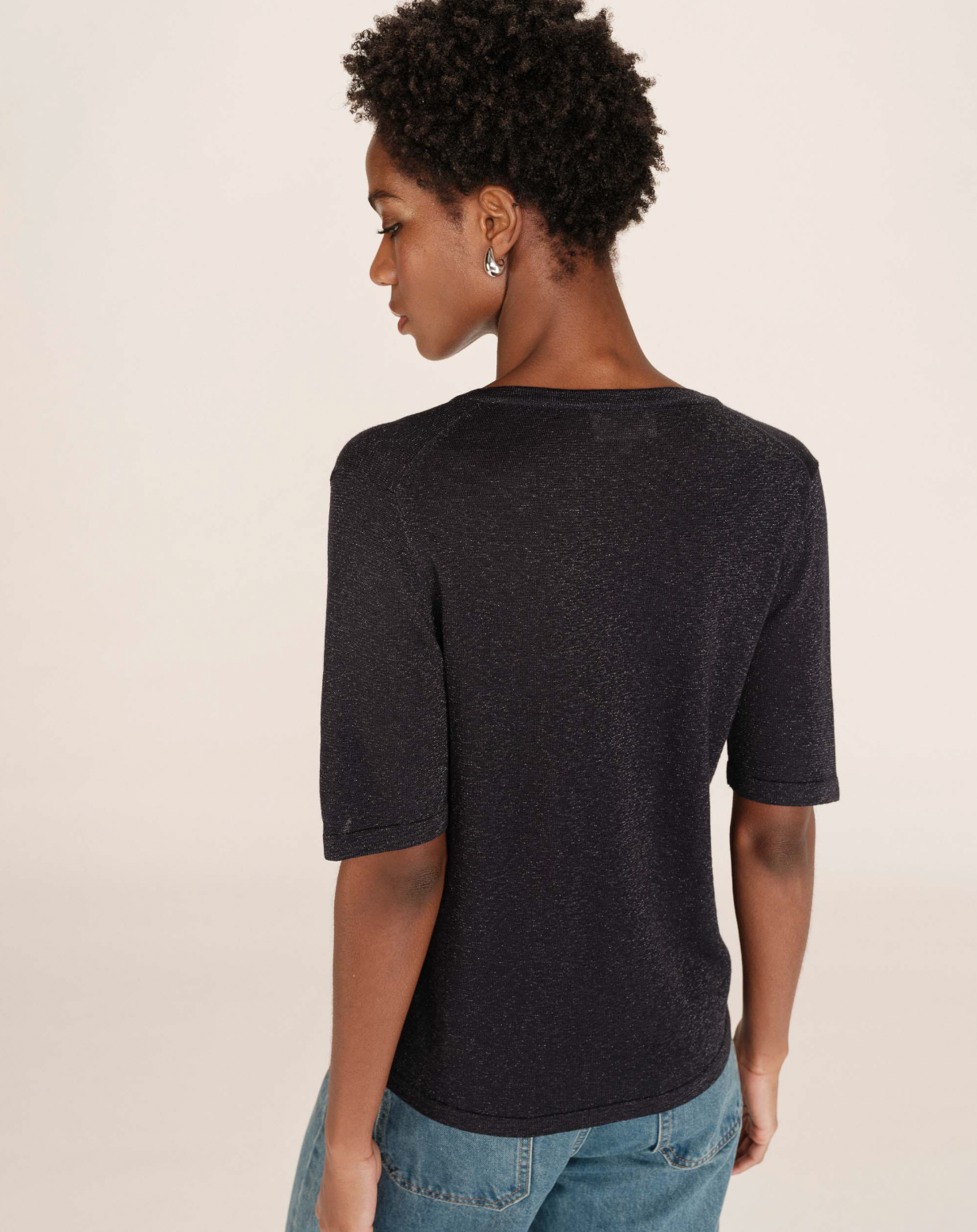 Grace & Mila Taylor knit in deep marine blue