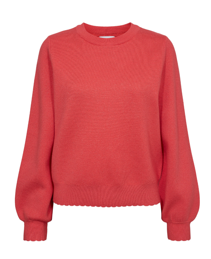Numph Nubir sweater in cayenne red - [shop_name Strathaven] [womens clothing]