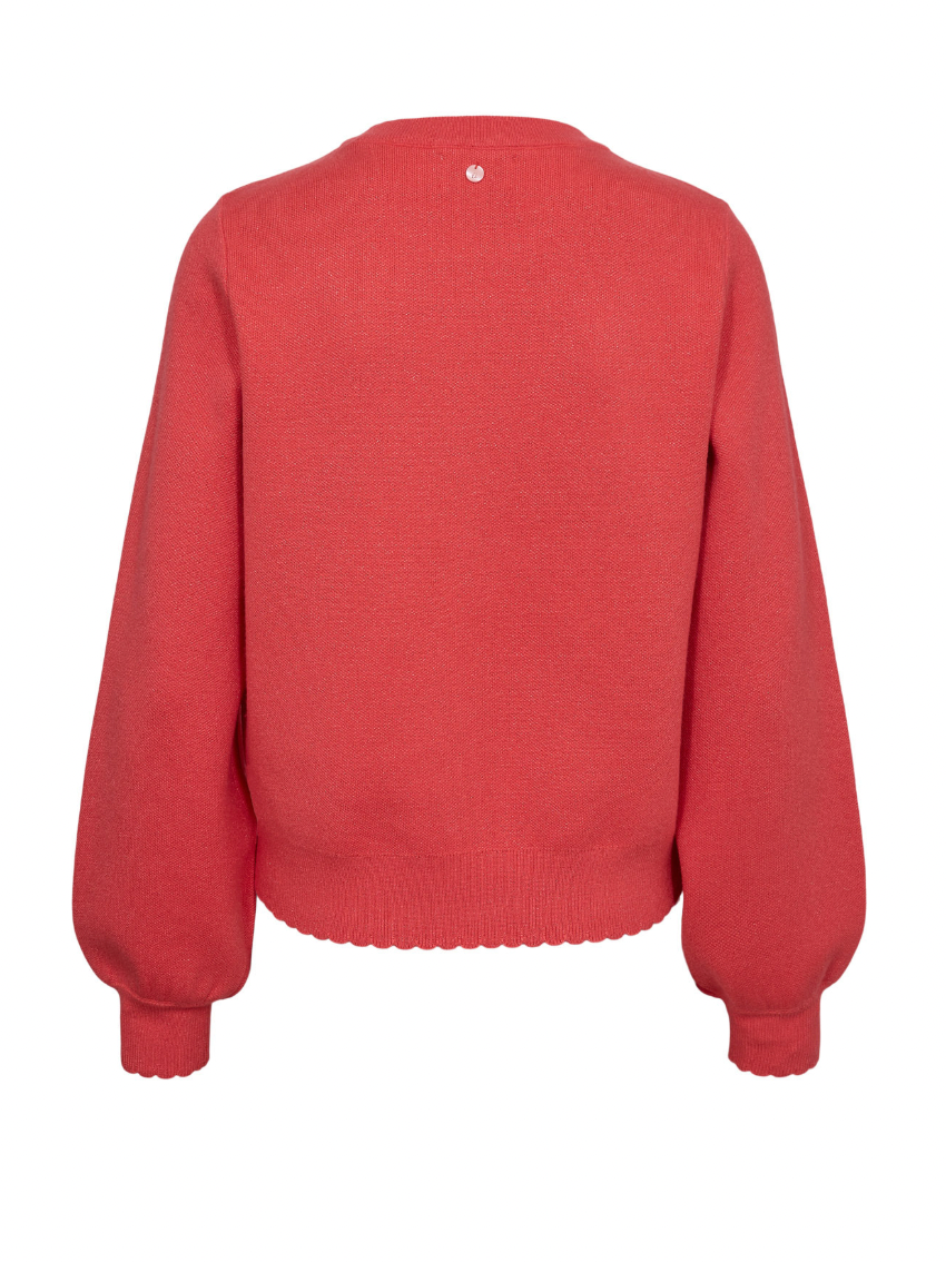 Numph Nubir sweater in cayenne red - [shop_name Strathaven] [womens clothing]