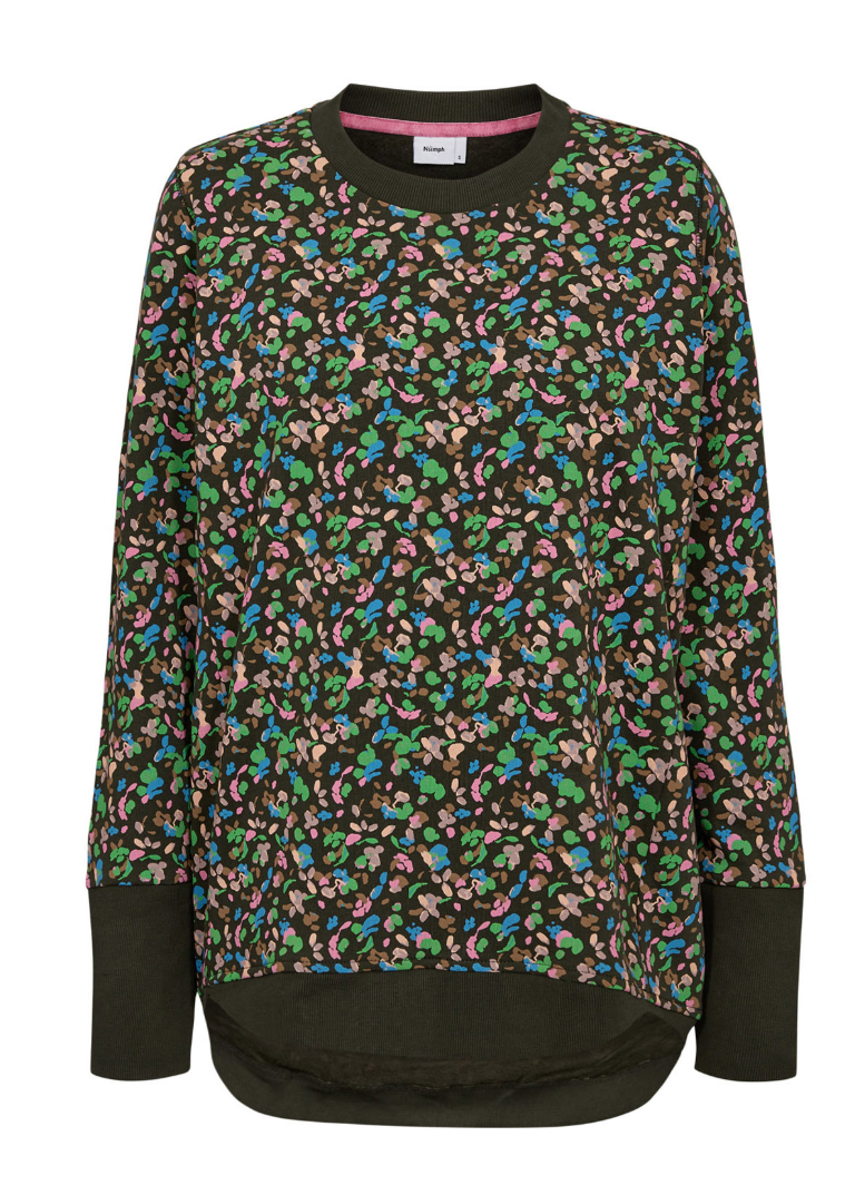 Numph Nunicola small flower sweatshirt