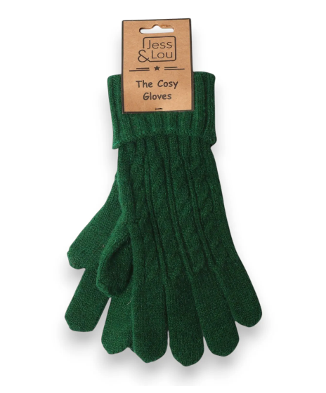 Jess & Lou Cosy Cable knit gloves