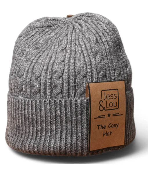 Jess & Lou Cosy cable knit Beanie hats