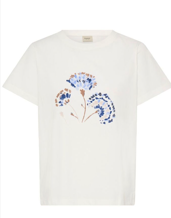 Fransa Kali tee with floral design - [shop_name Strathaven] [womens clothing]