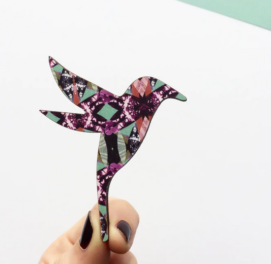 Mica Peet Hummingbird brooch