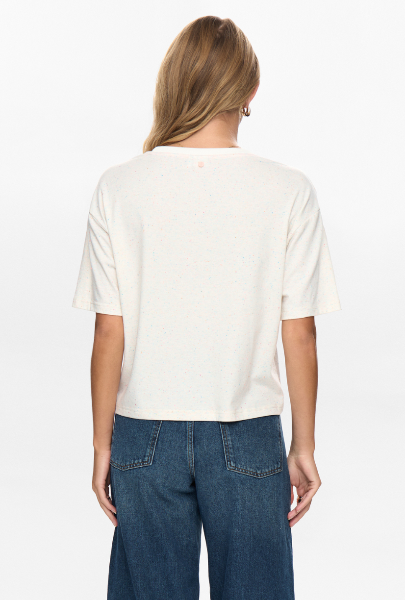 Numph Nuhuby tee with speckle detail - [shop_name Strathaven] [womens clothing]