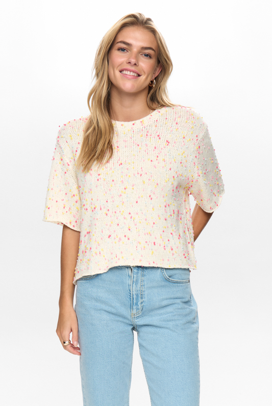 Numph Nunepsa sweater in pristine - [shop_name Strathaven] [womens clothing]