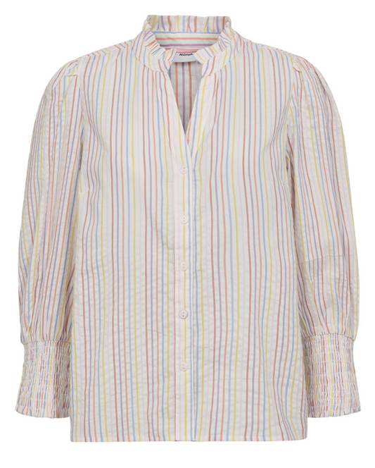 Numph Nutashia shirt in popcorn - [shop_name Strathaven] [womens clothing]