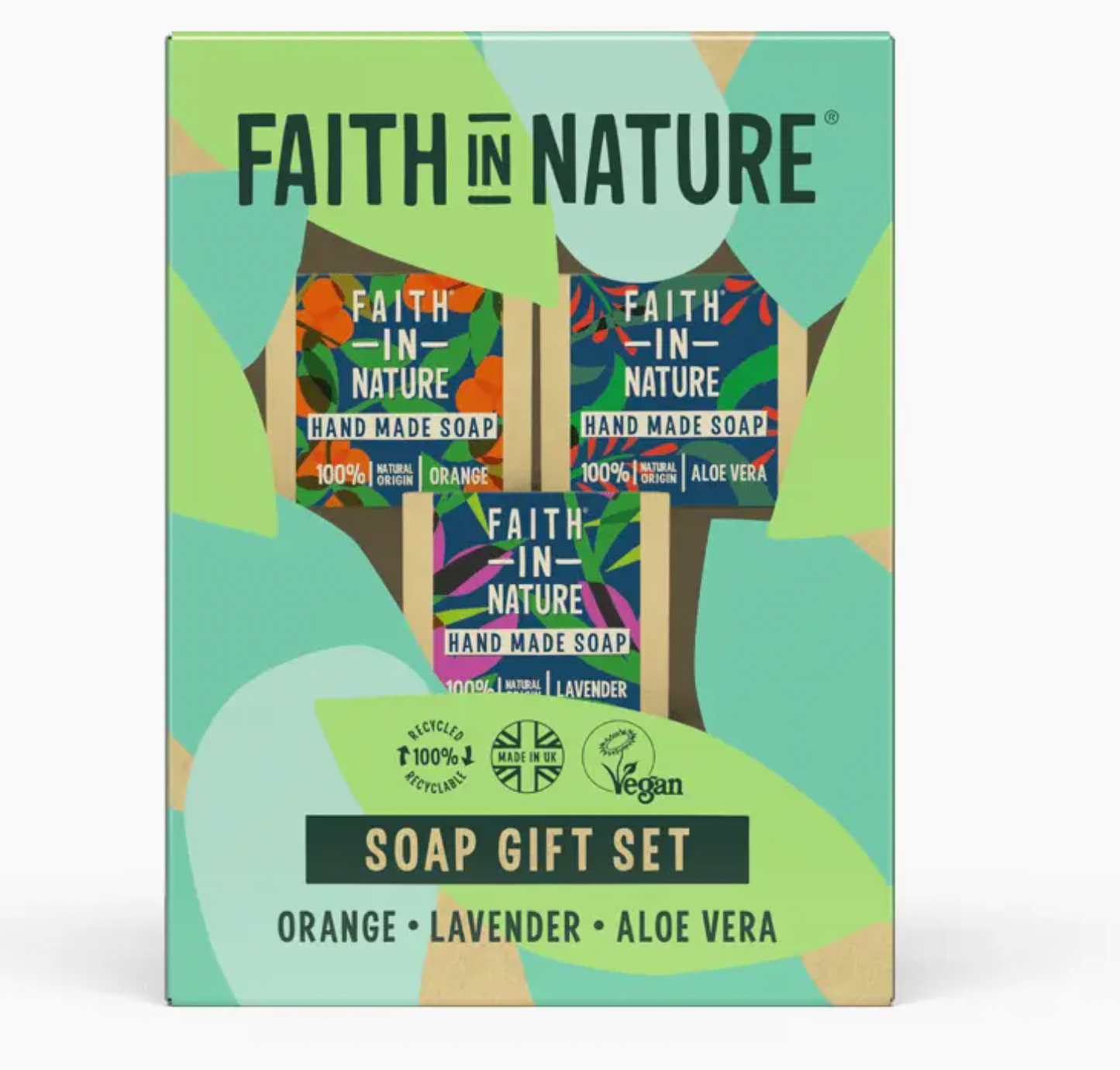 Faith in Nature Soap bar gift set