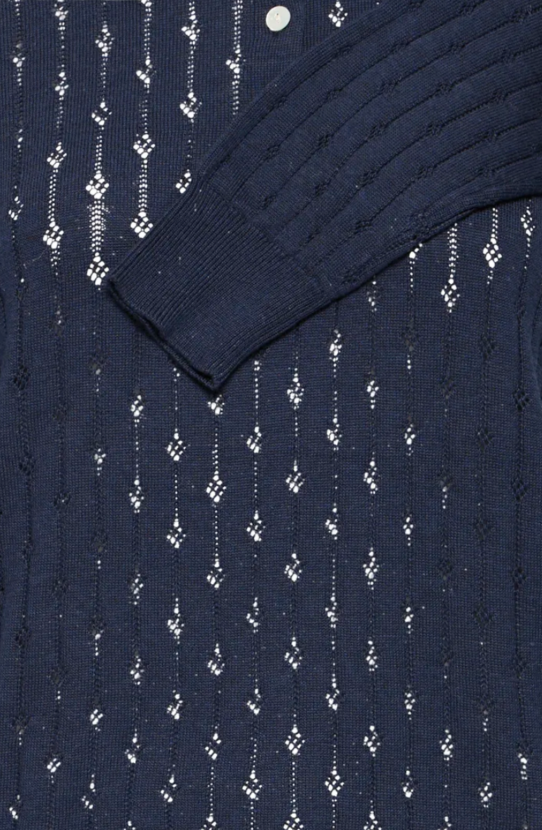 Fransa Pointella sweater in night sky navy - coming soon