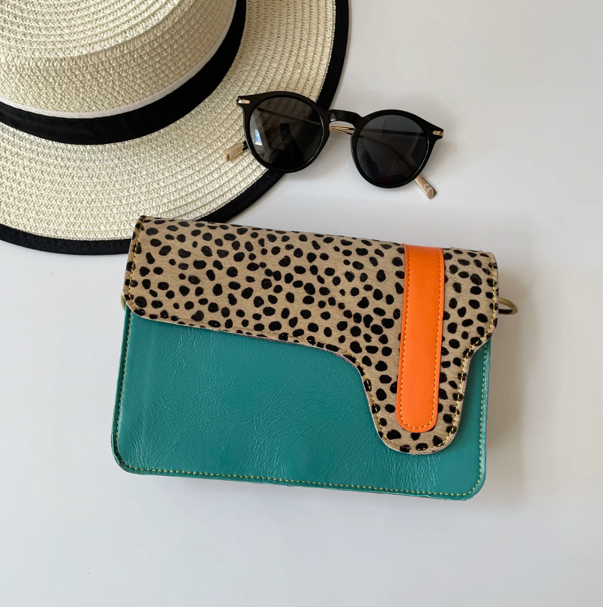 Ella upcycled leather handbag