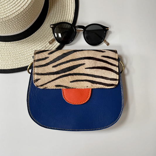 Amelie upcycled leather hand bag