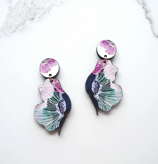 Mica Peet Anemone dangly earrings