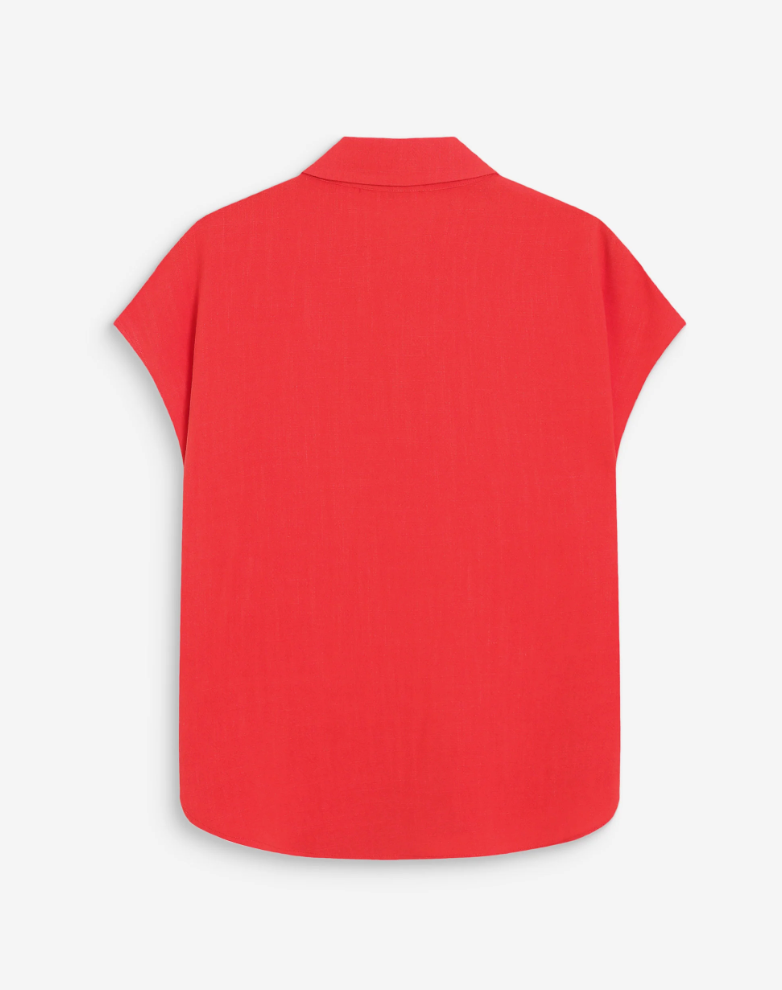 Grace & Mila Perez shirt in sanguine red - [shop_name Strathaven] [womens clothing]