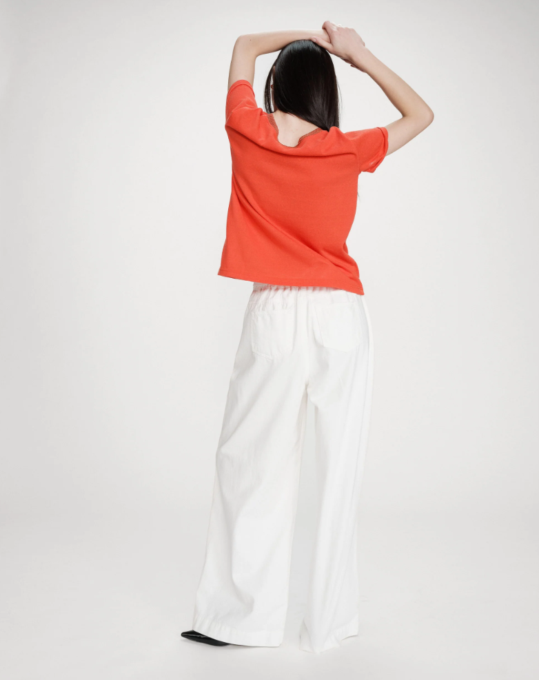 Grace & Mila Vasco top in sanguine red - [shop_name Strathaven] [womens clothing]