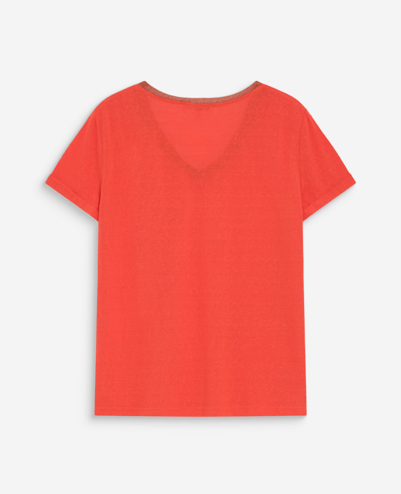 Grace & Mila Vasco top in sanguine red - [shop_name Strathaven] [womens clothing]