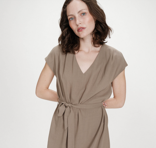 Grace & Mila Marilou dress in khaki - [shop_name Strathaven] [womens clothing]