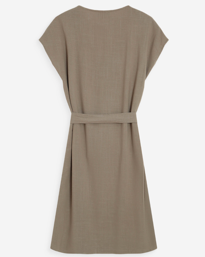 Grace & Mila Marilou dress in khaki - [shop_name Strathaven] [womens clothing]