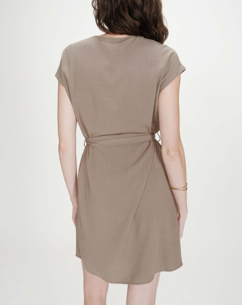 Grace & Mila Marilou dress in khaki - [shop_name Strathaven] [womens clothing]