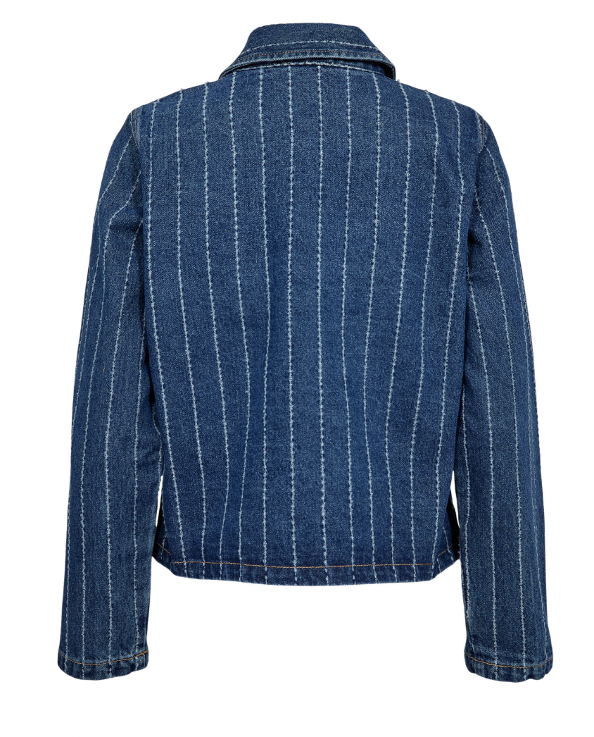 Numph Nuatlanta jacket in medium blue denim - [shop_name Strathaven] [womens clothing]
